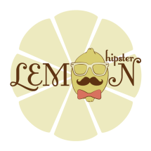 Lemon Hipster. Logo para refresco.