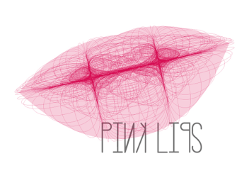 Logo Textil para ropa femenina Pink Lips.